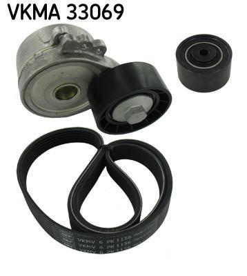 Kit de courroie d'accessoire (Courroie d’alternateur) SKF VKMA 33069
